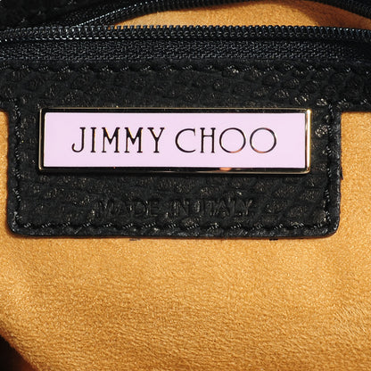 Jimmy Choo Elaphe Snakeskin Roxie Hobo Black 6 of 9
