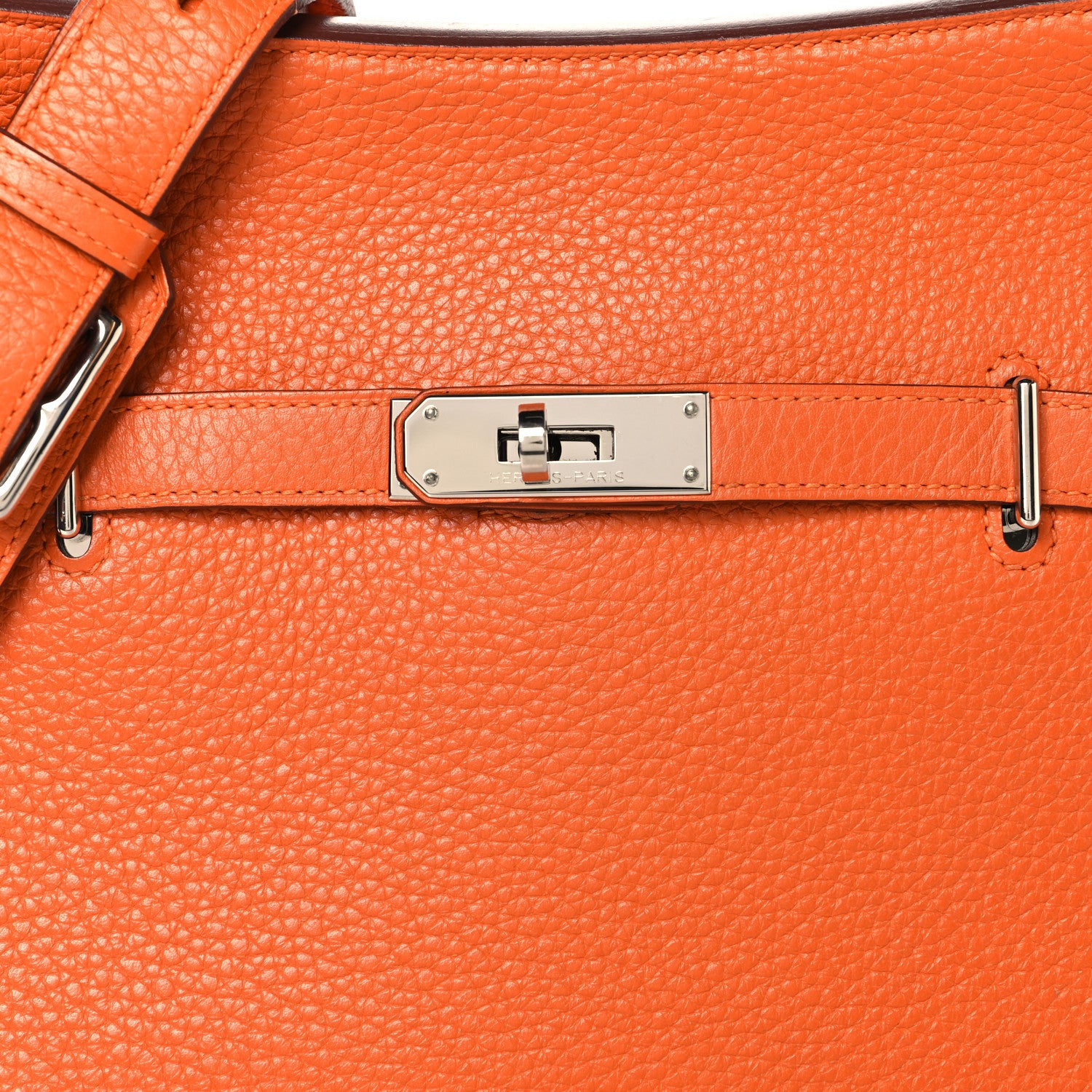 Hermes Taurillon Clemence Jypsiere 28 Orange 8 of 12