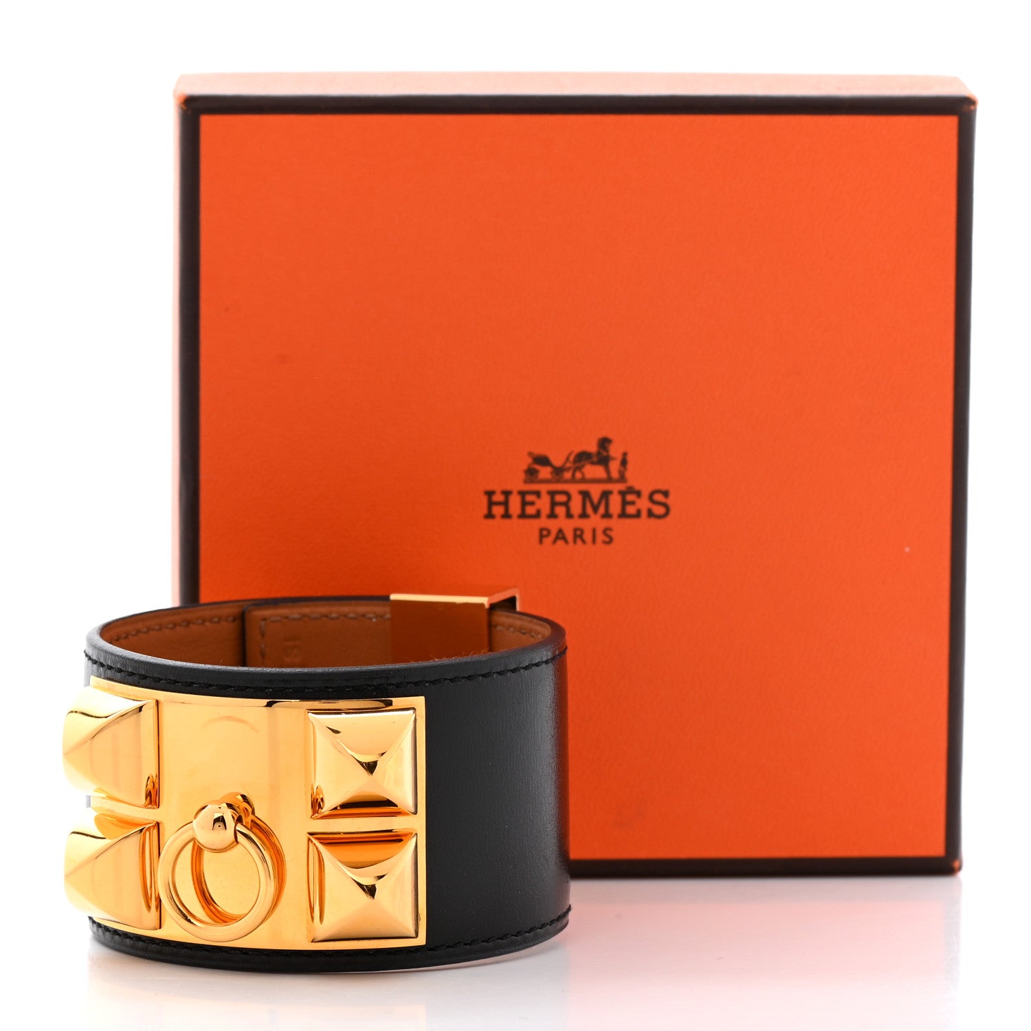 Hermes Box Collier de Chien CDC Bracelet S Black 7 of 7