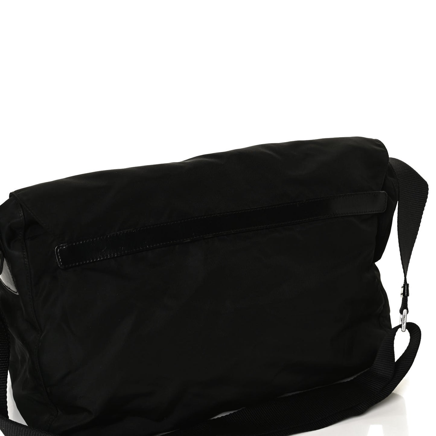 Nylon Vela Messenger Bag Black