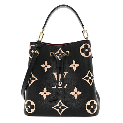 Louis Vuitton Empreinte Monogram Giant Neonoe MM Black Beige 1 of 11