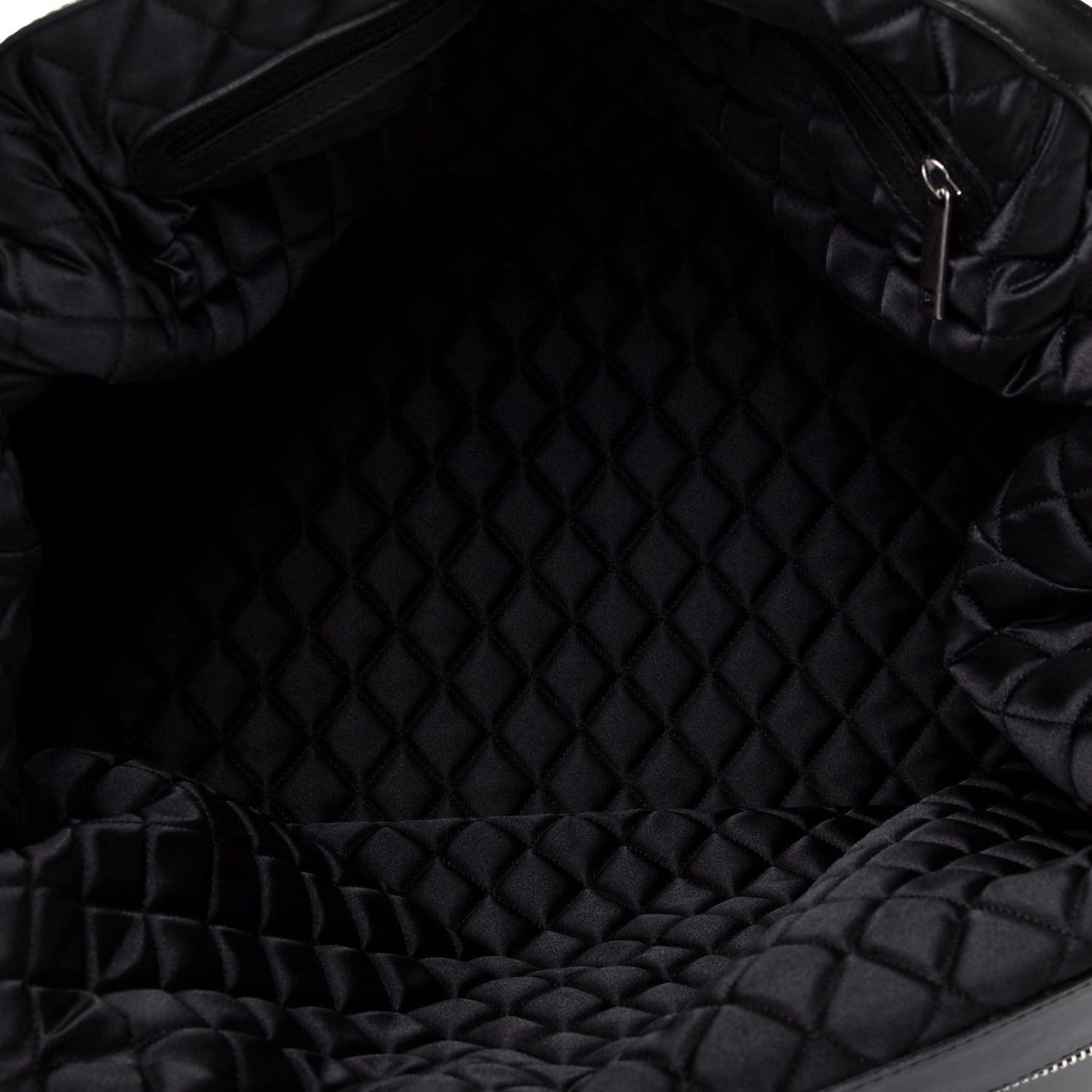 Smooth Calfskin Country Ride Bowler Tote Black