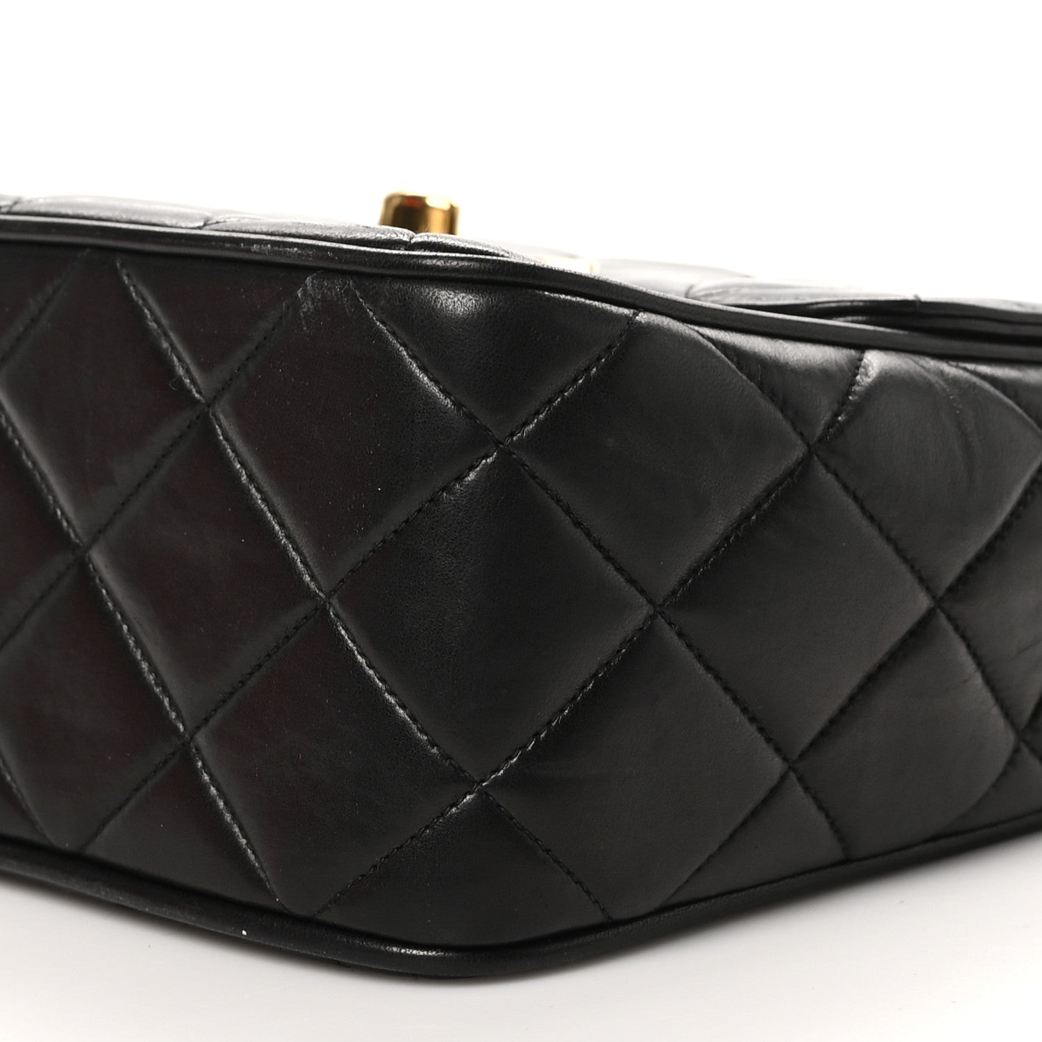 Chanel Lambskin Quilted Medium Square Flap Bag Black 11 of 13