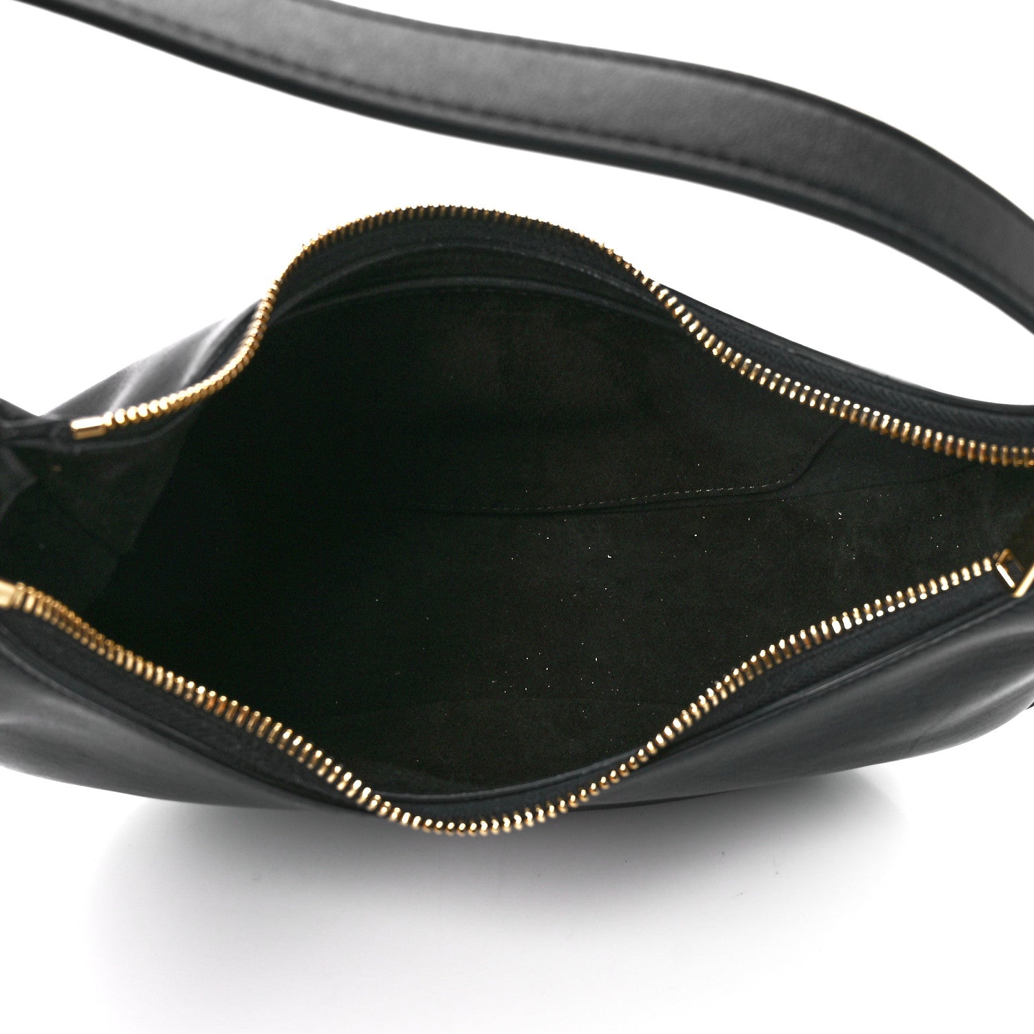 Celine Smooth Calfskin Medium Strap Ava Shoulder Bag Black 5 of 11