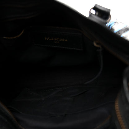Balenciaga Agneau Graffiti All Over Classic Hardware S City Black Multicolor 5 of 10