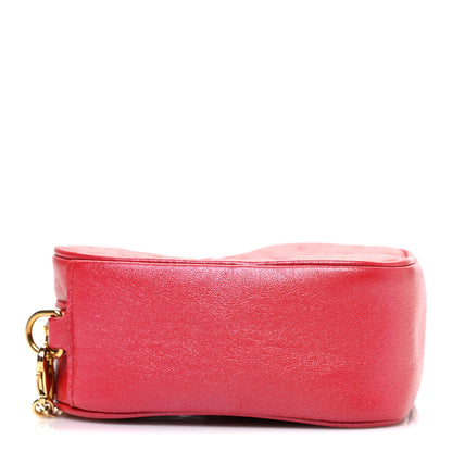 Louis Vuitton Lambskin Embossed Monogram Fall In Love Sac Coeur Heart Chain Bag Lipstick Red 4 of 9
