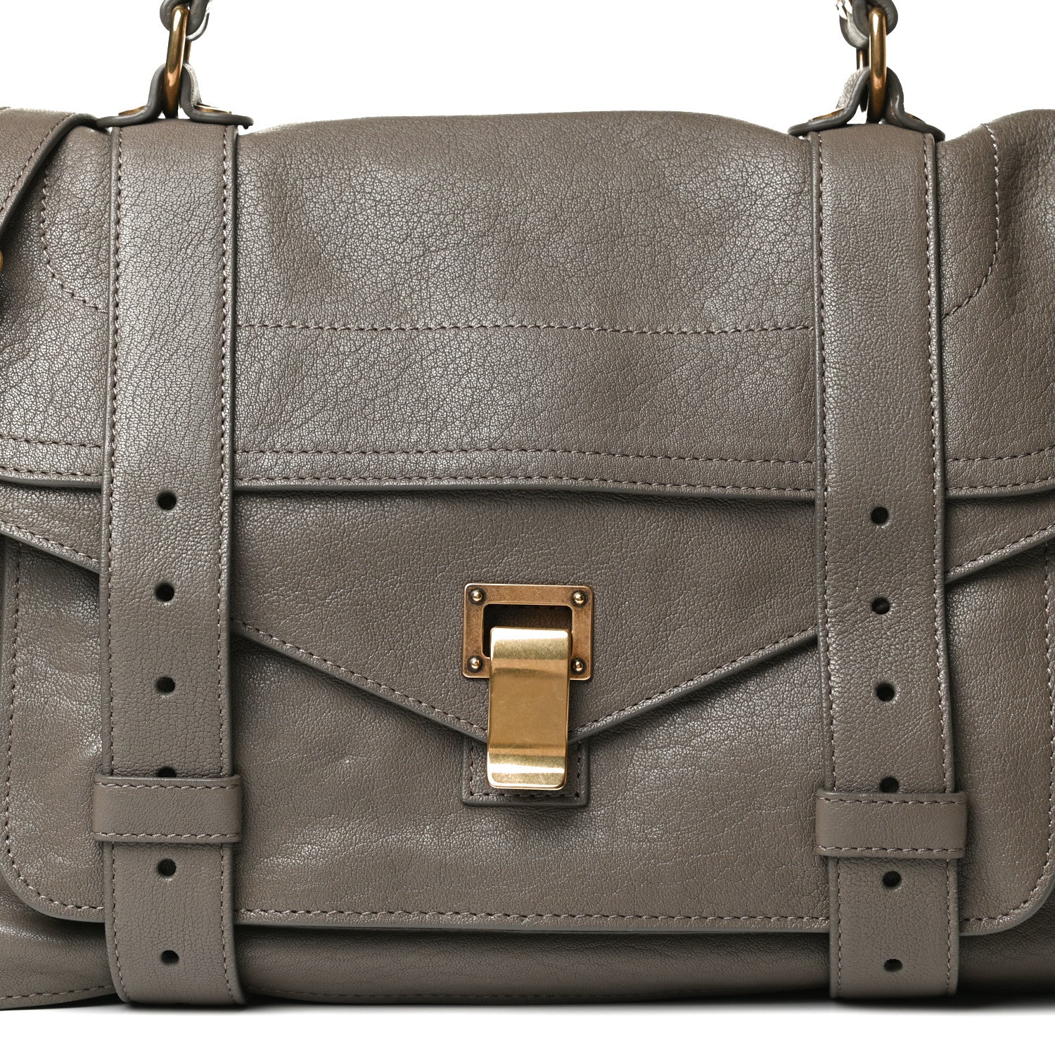 Proenza Schouler Lambskin Medium PS1 Satchel Smoke 10 of 17