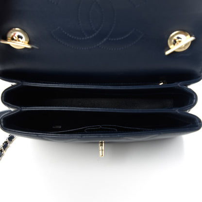 Chanel Lambskin Quilted Small Trendy CC Dual Handle Flap Bag Navy 5 of 12