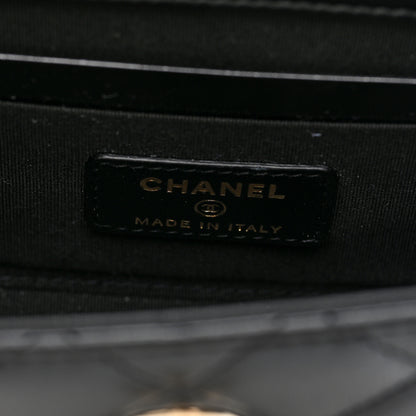 Chanel Lambskin Quilted Mini Trendy CC Clutch With Chain Black 5 of 9