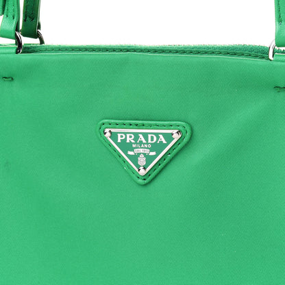 Prada Tessuto Nylon Chain Shopping Tote Menta 7 of 11