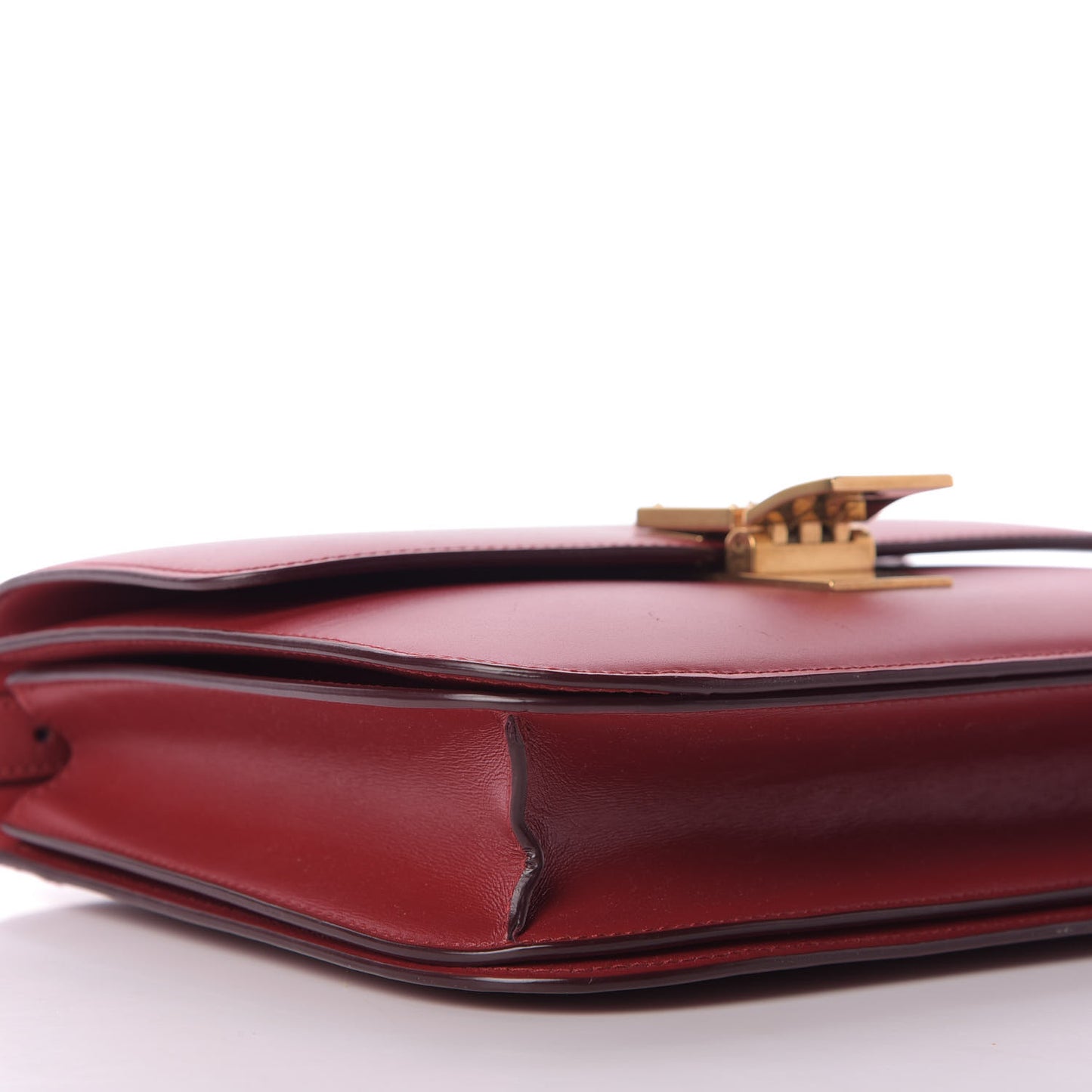 Box Calfskin Medium Classic Box Flap Bag Red