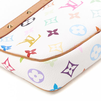 Louis Vuitton Monogram Multicolor Pochette Accessories White 7 of 7