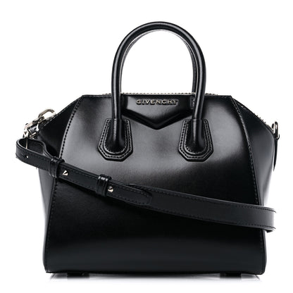 Givenchy Shiny Lord Calfskin Mini Antigona Black 1 of 9