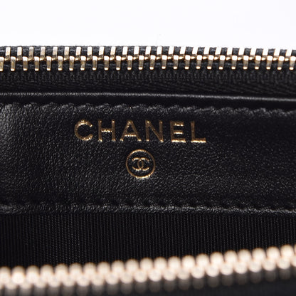 Chanel Caviar Quilted CC Filigree Clutch With Chain Black 10 of 14