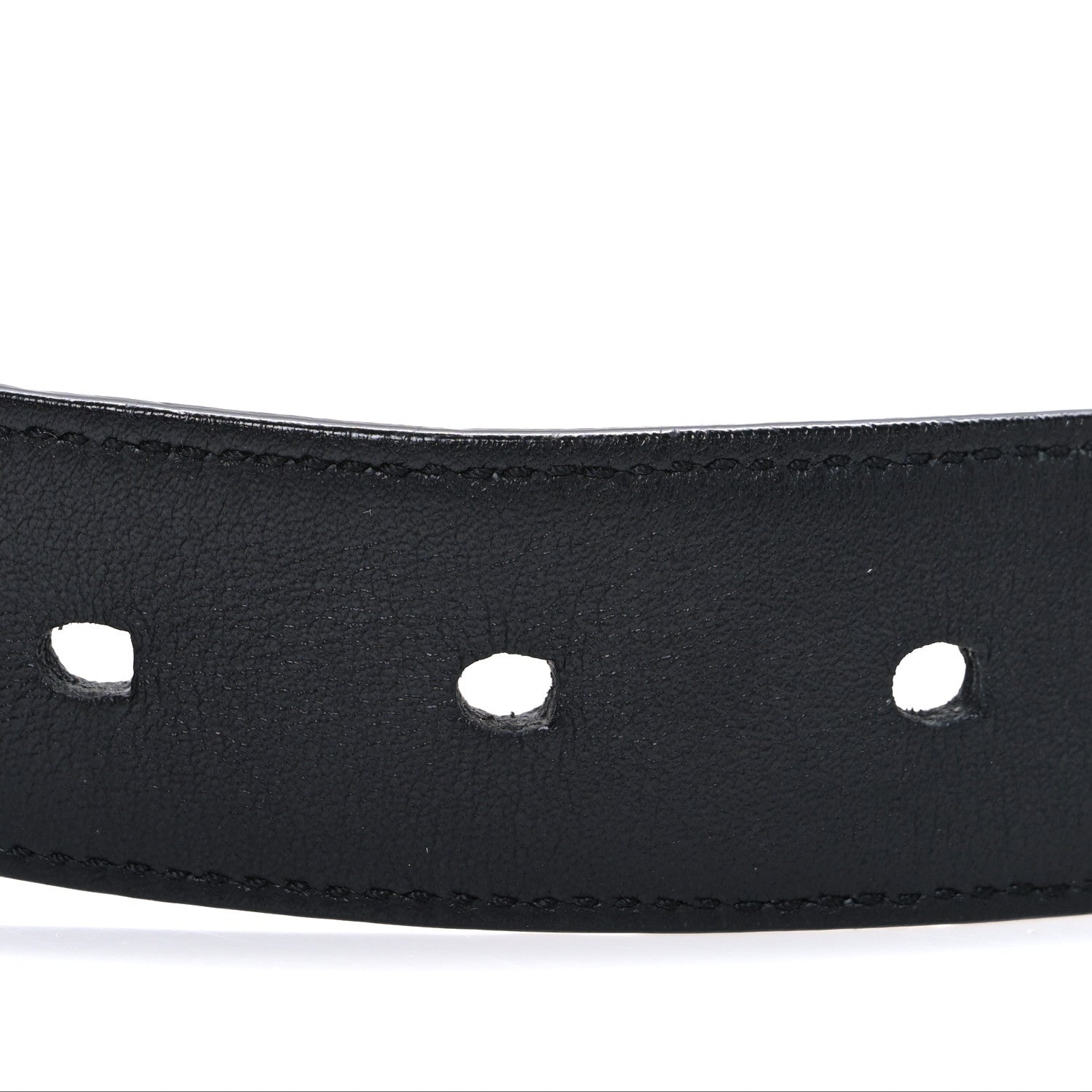 Saint Laurent Smooth Calfskin Monogram Square Buckle 90 36 Belt Black 4 of 6