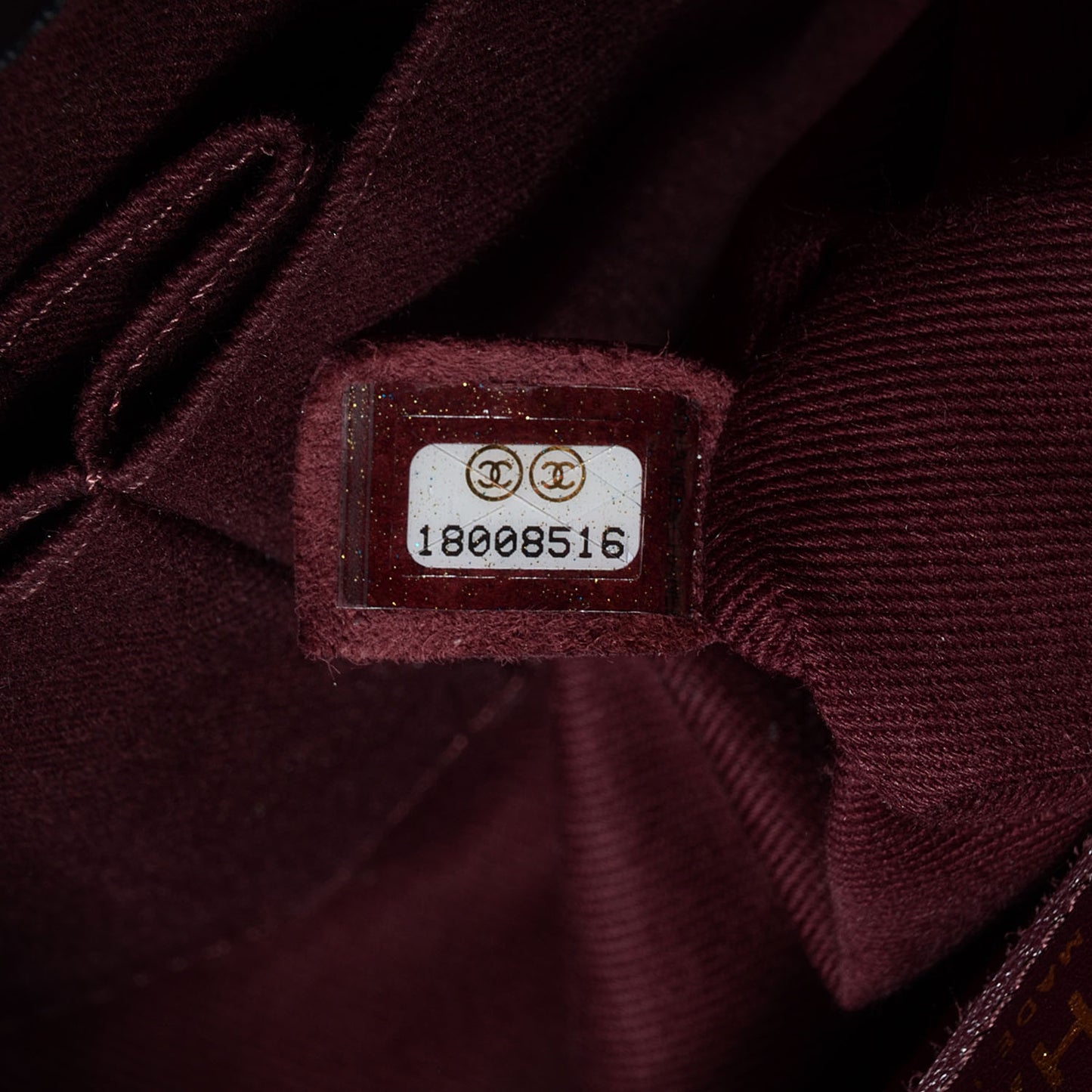 Glazed Calfskin Castle Rock Large Flap Black Burgundy