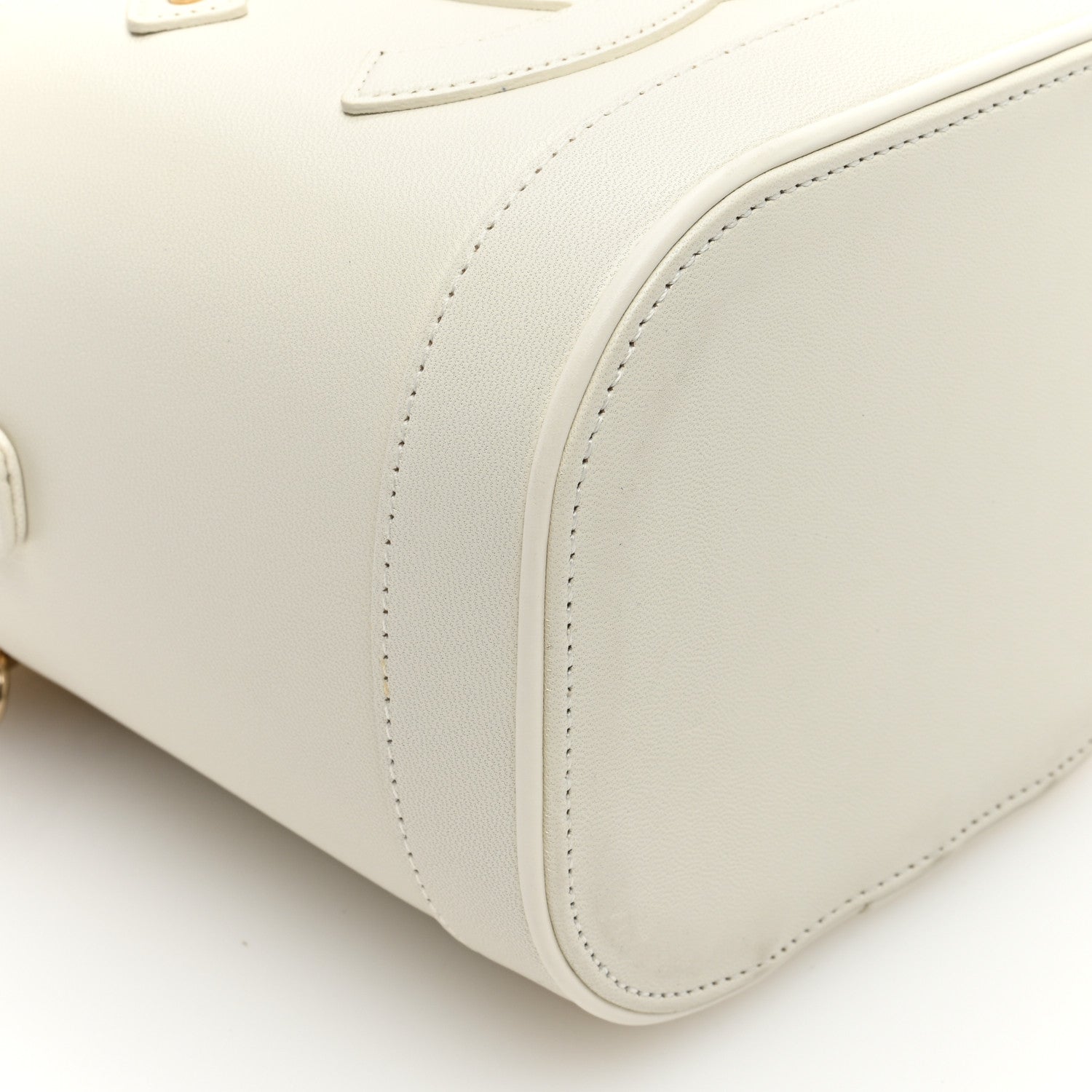 Chanel Lambskin Timeless Vanity Cosmetic Case White 9 of 10
