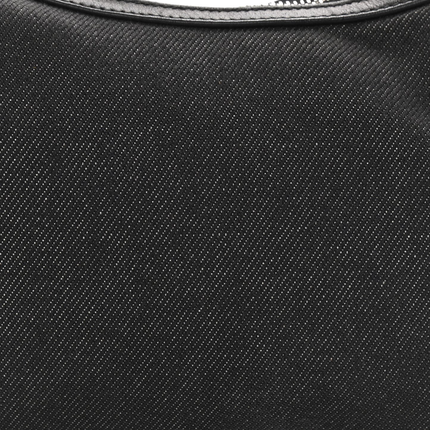 Denim Web Small Clasp Hobo Black