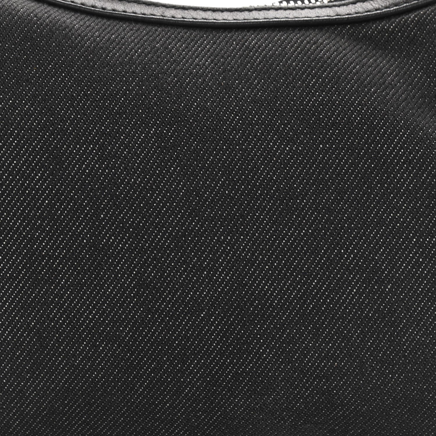 Gucci Denim Web Small Clasp Hobo Black 9 of 13