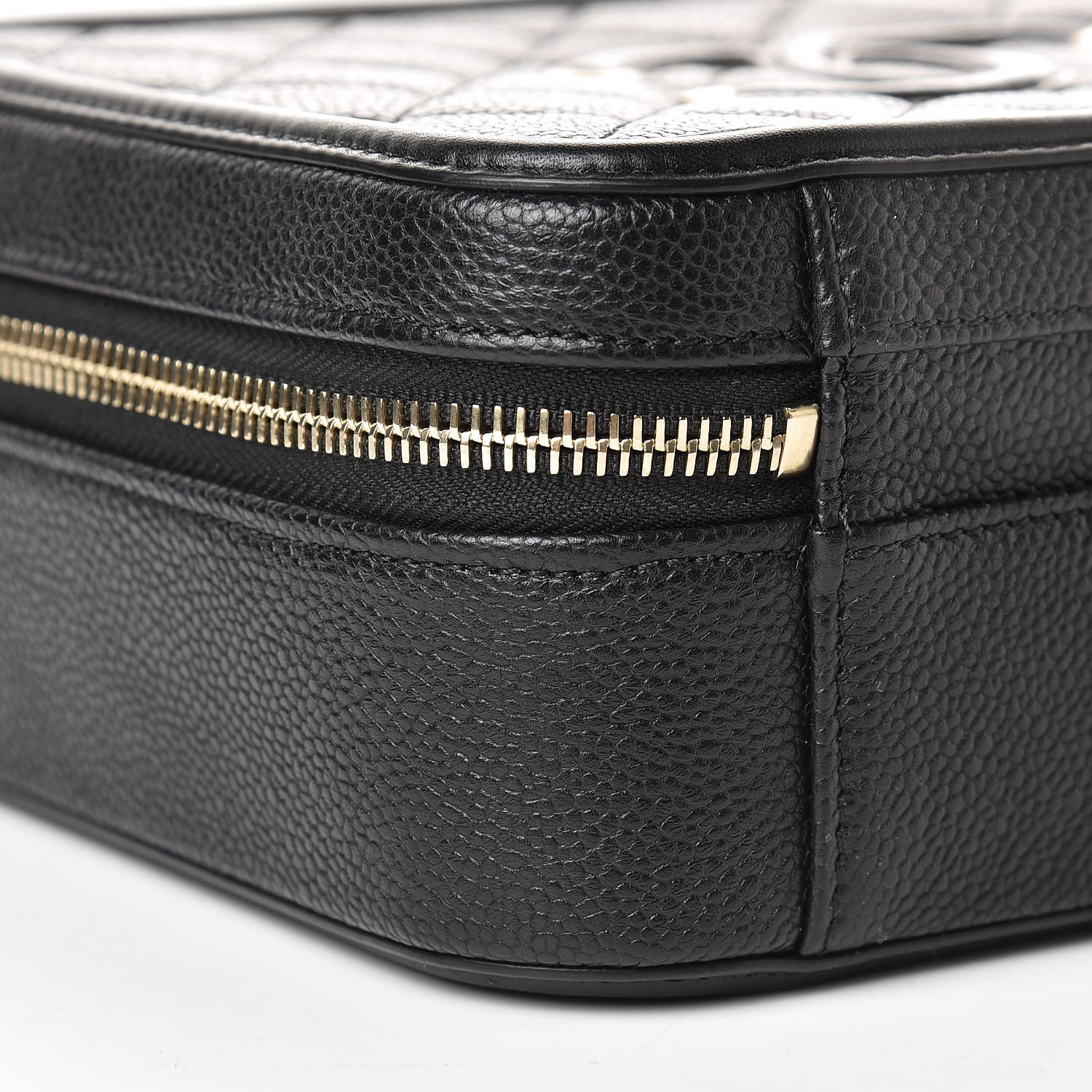 Chanel Caviar Quilted Medium CC Filigree Vanity Case Black 9 of 11