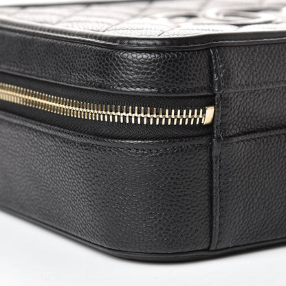 Chanel Caviar Quilted Medium CC Filigree Vanity Case Black 9 of 11