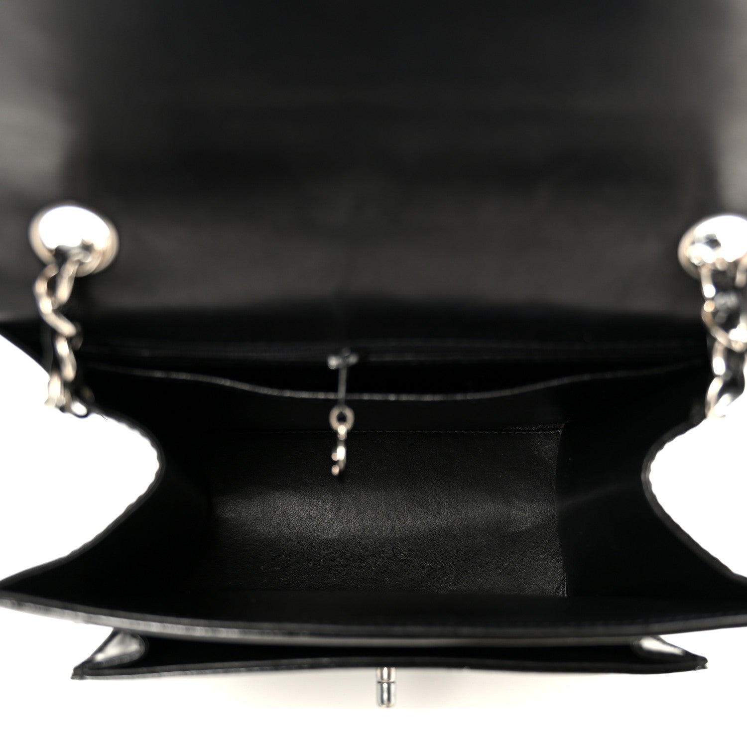 Chanel Glazed Calfskin Single Flap Black 4 of 11