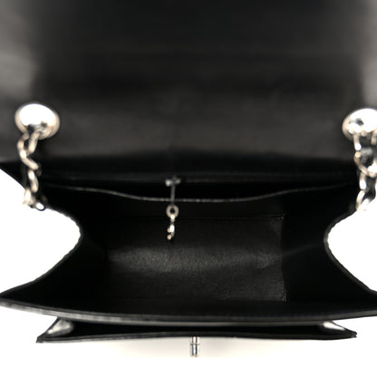 Chanel Glazed Calfskin Single Flap Black 4 of 11
