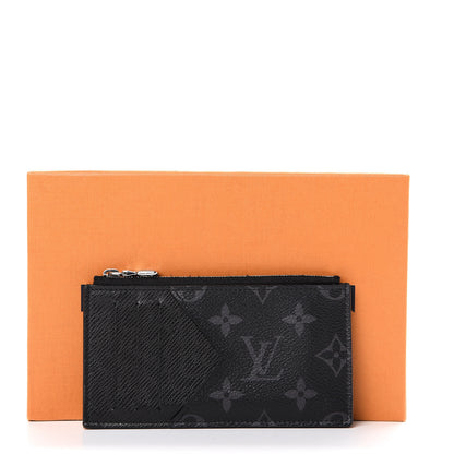 Louis Vuitton Monogram Eclipse Taiga Coin Card Holder 10 of 10