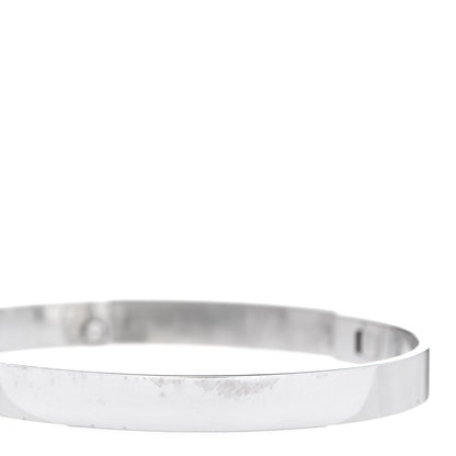 Hermes 18K White Gold Diamond PM Collier De Chien Bracelet SH 4 of 6