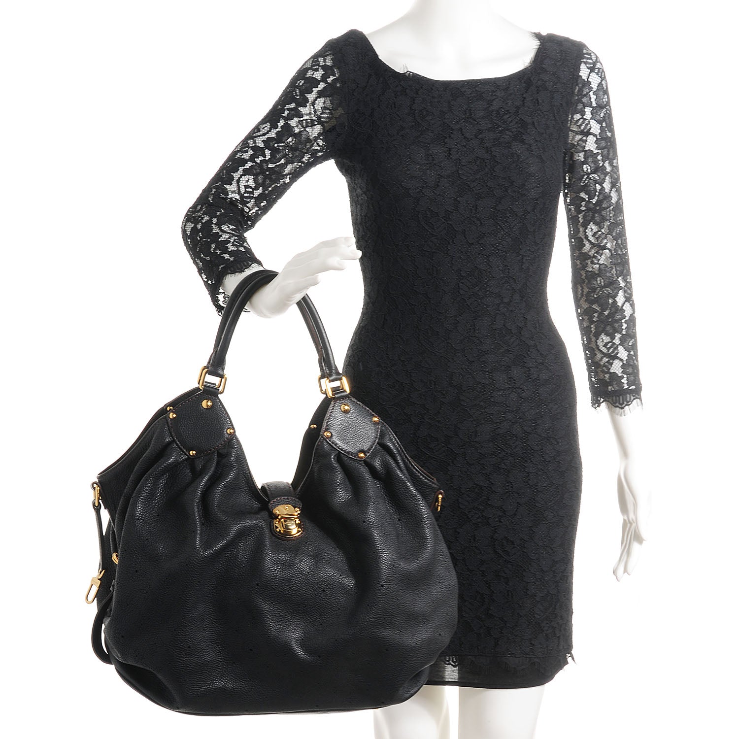 Louis Vuitton Mahina L Black 2 of 7