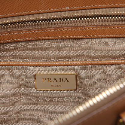 Prada Saffiano Medium Galleria Double Zip Tote Caramel 6 of 12
