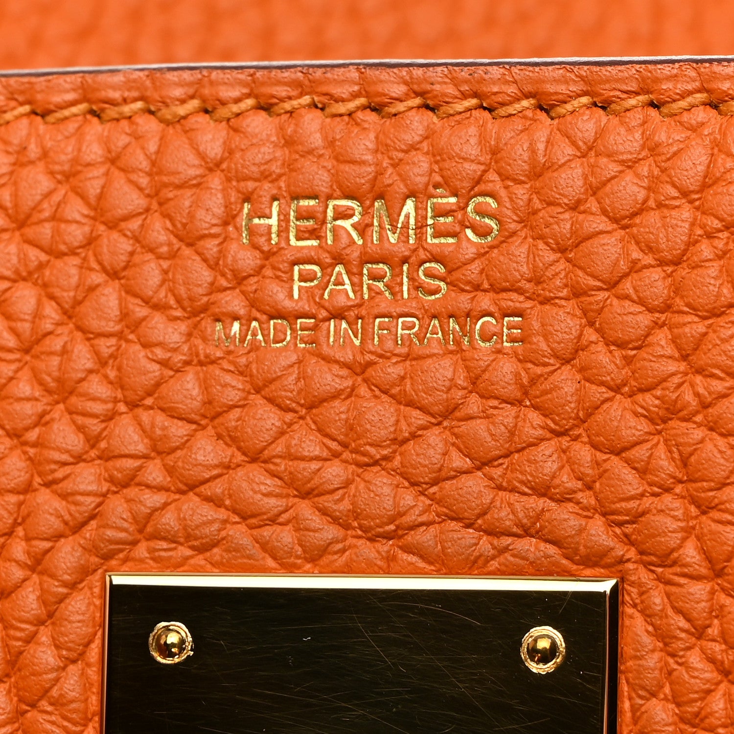 Hermes Taurillon Clemence Birkin 30 Abricot 6 of 20