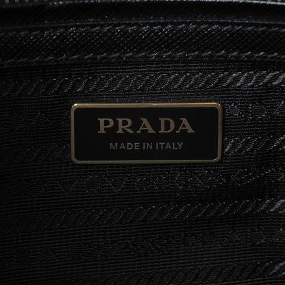 Prada Saffiano Mini Galleria Double Zip Tote Black 8 of 11