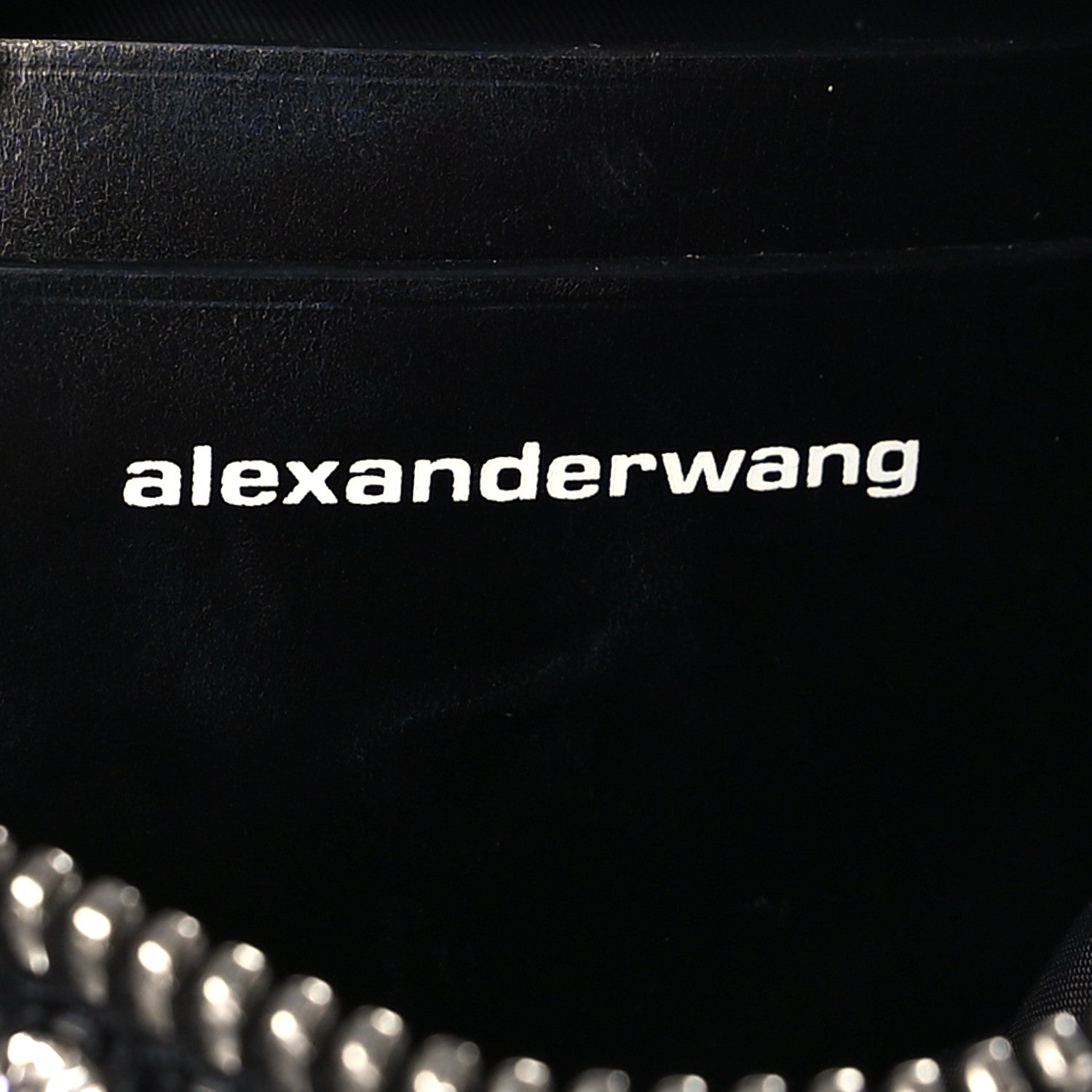 Alexander Wang Mesh Crystal Rhinestone Mini Heiress Pouch Black Silver 6 of 9