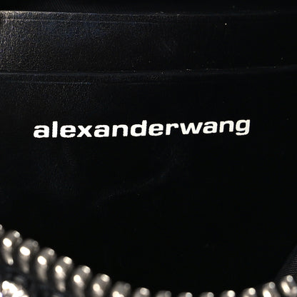 Alexander Wang Mesh Crystal Rhinestone Mini Heiress Pouch Black Silver 6 of 9
