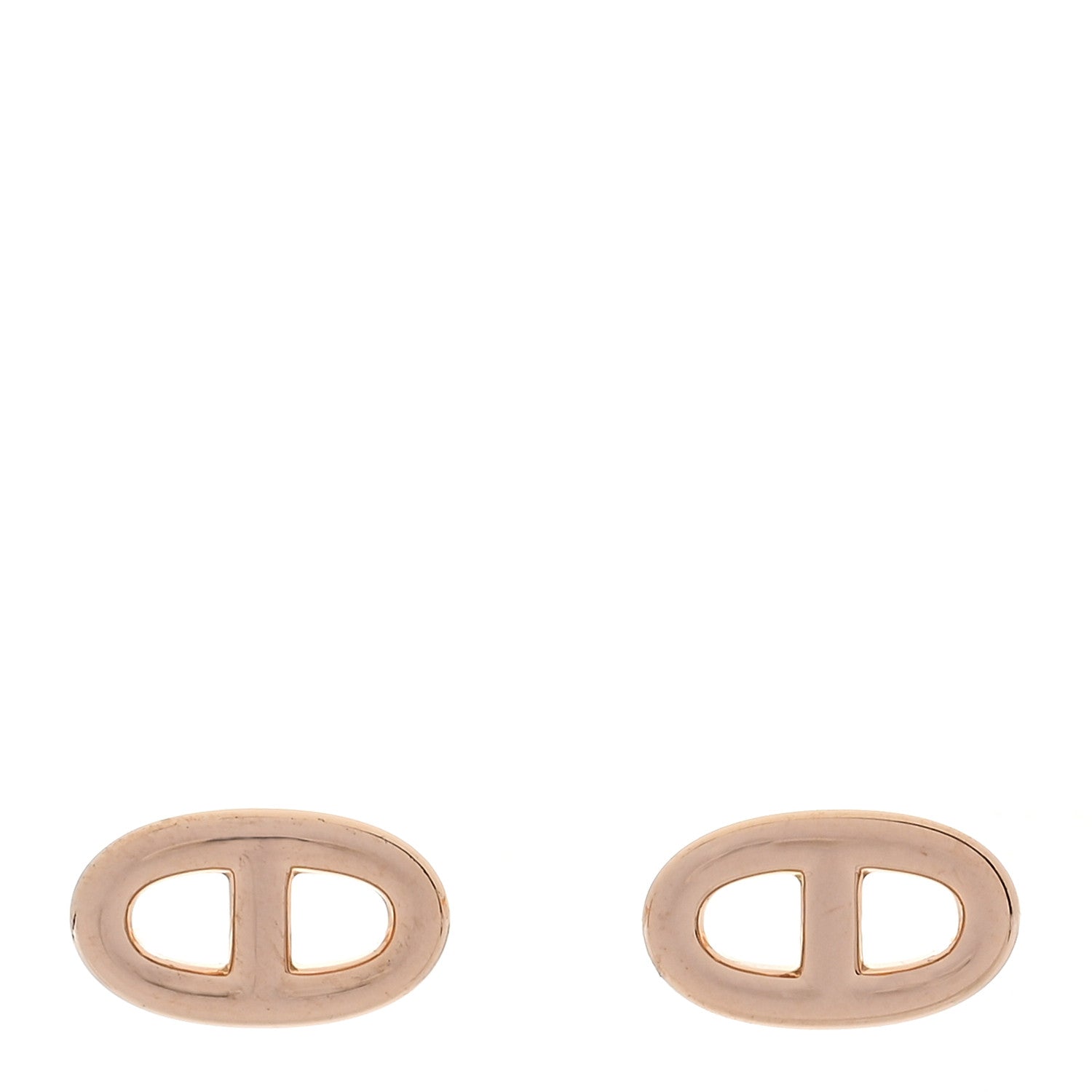 Hermes 18K Rose Gold TPM Farandole Stud Earrings 1 of 5