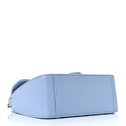 Gucci Calfskin Matelasse Mini GG Marmont Top Handle Shoulder Bag Porcelain Light Blue 4 of 14