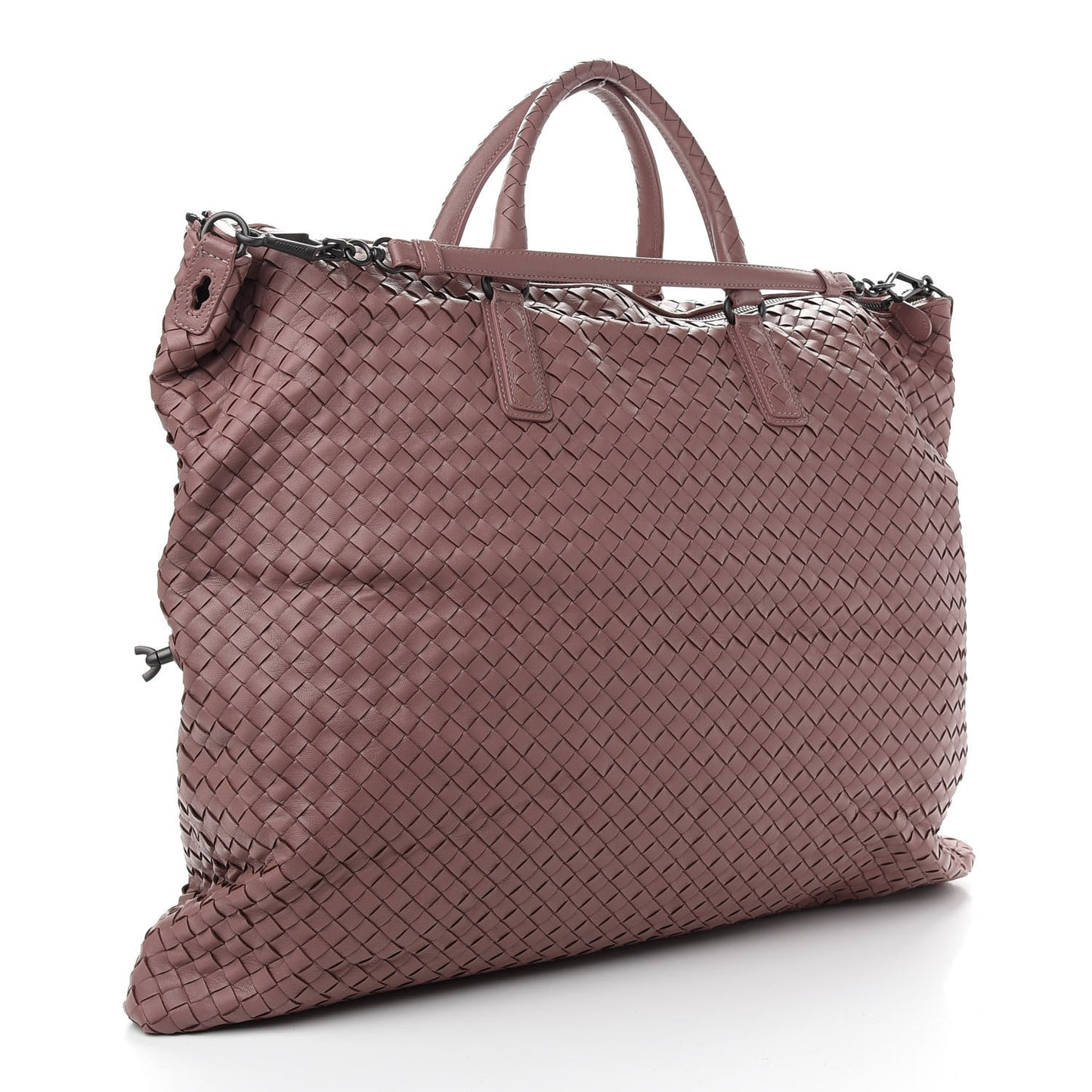 Nappa Intrecciato Maxi Convertible Tote Violet
