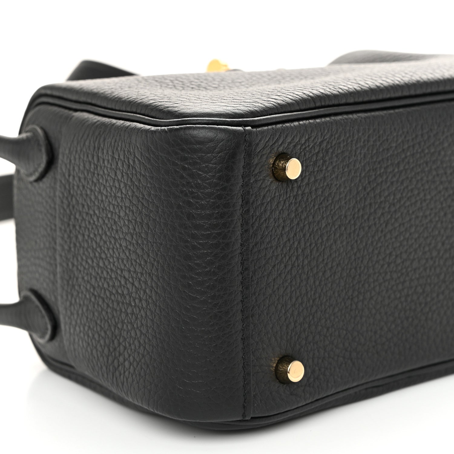 Hermes Taurillon Clemence Mini Lindy 20 Black 9 of 10