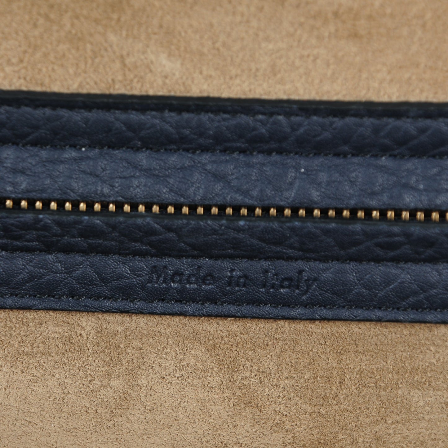 Bullhide Calfskin Medium Phantom Luggage Navy Blue