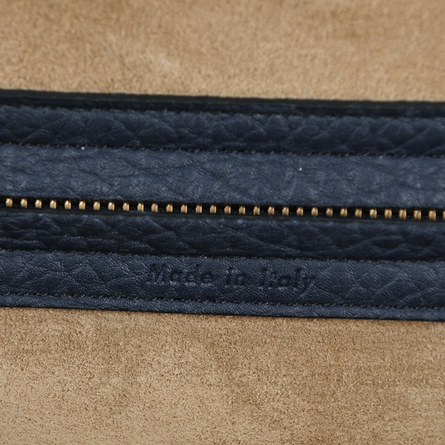 Celine Bullhide Calfskin Medium Phantom Luggage Navy Blue 7 of 9