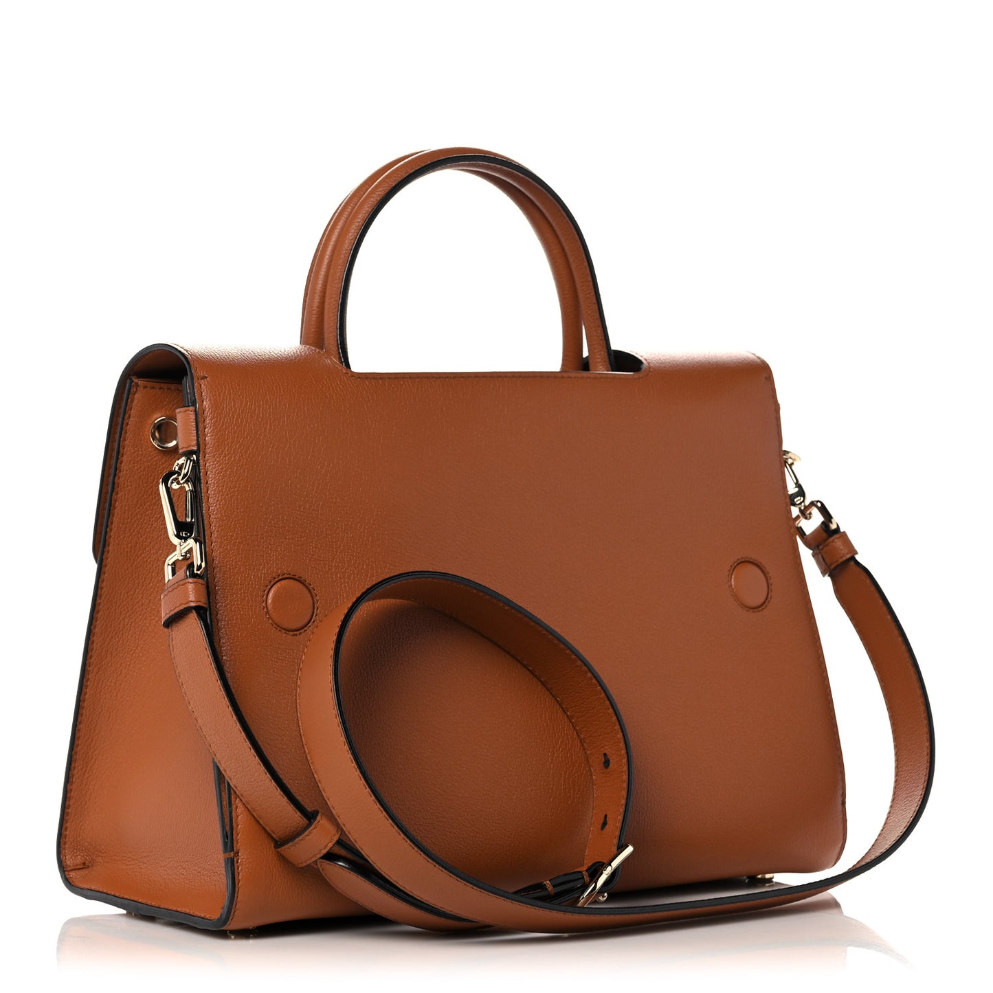 Smooth Calfskin Medium Diorever Flap Brown