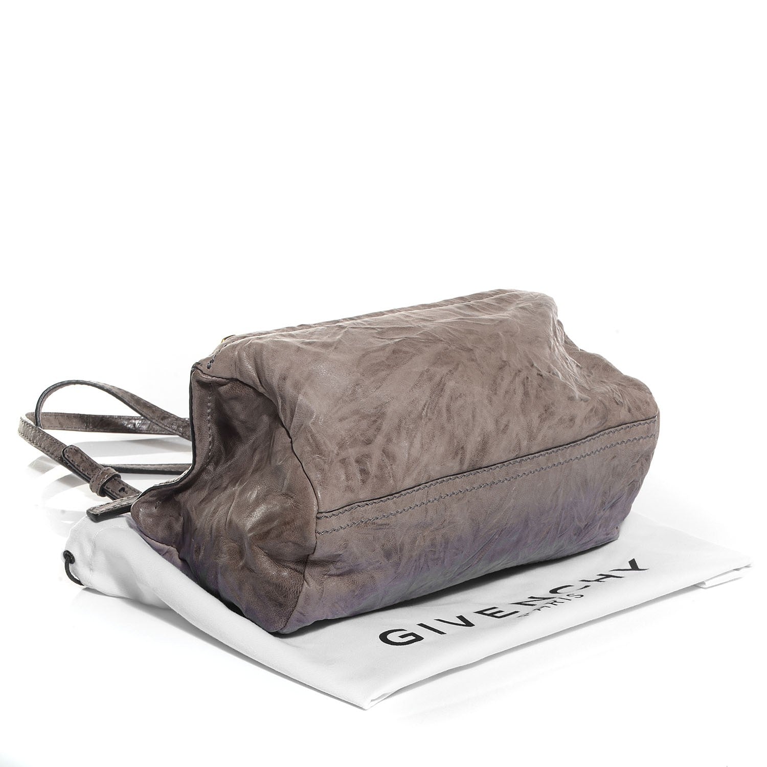 Givenchy Tumbled Sheepskin Mini Pandora Charcoal 6 of 11
