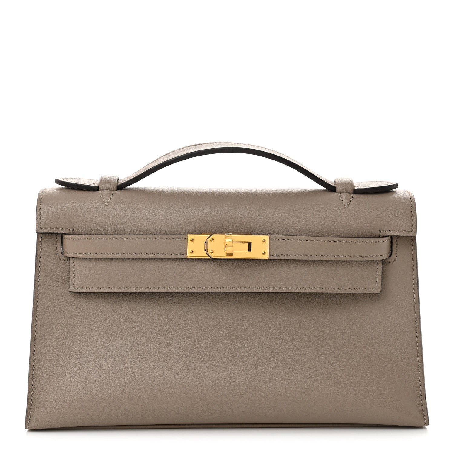 Hermes Swift Kelly Pochette Clutch Gris Asphalte 1 of 12