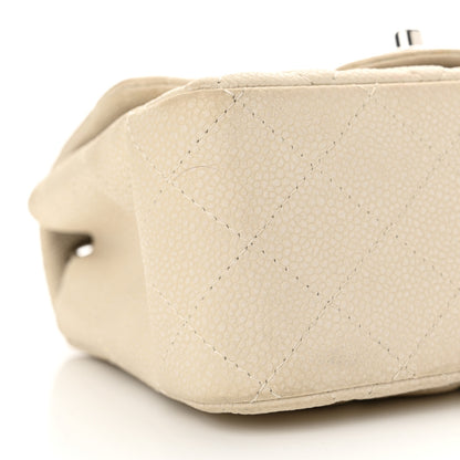 Chanel Caviar Quilted Mini Square Flap Dark White 9 of 13