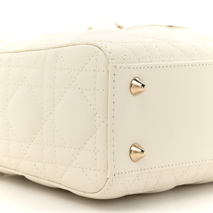 Christian Dior Lambskin Cannage Small Lady Dior White 10 of 10