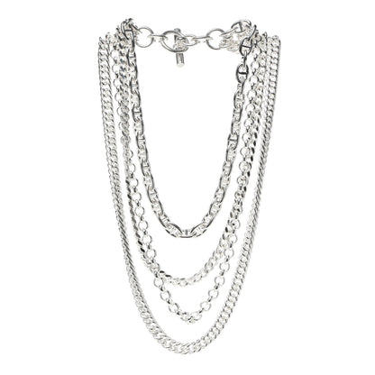 Hermes Sterling Silver Chaine d'Ancre Etcaetera Necklace 3 of 5