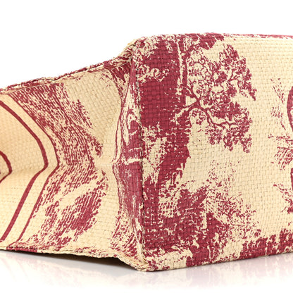 Christian Dior Straw Dioriviera Tote Red 8 of 11