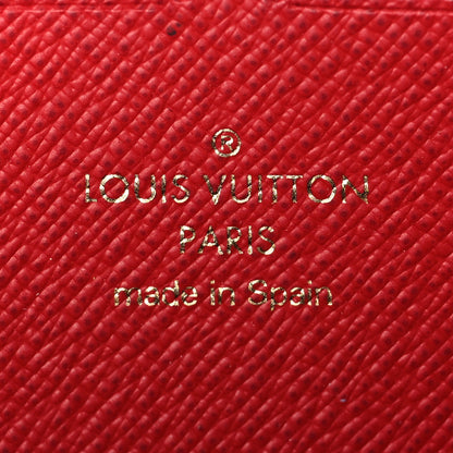 Louis Vuitton Damier Ebene Clemence Wallet Cherry 6 of 7