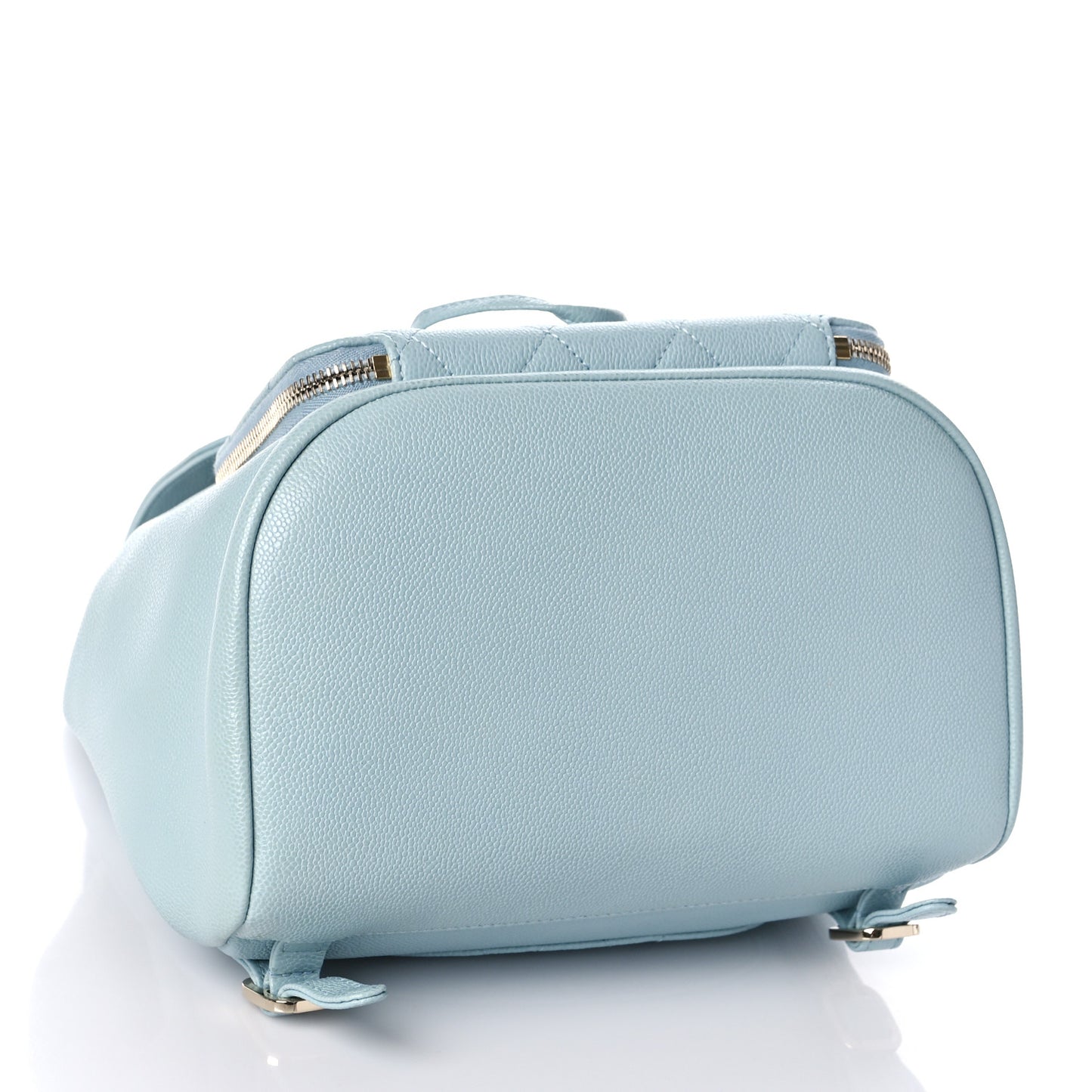 Caviar Quilted Business Affinity Backpack Light Blue